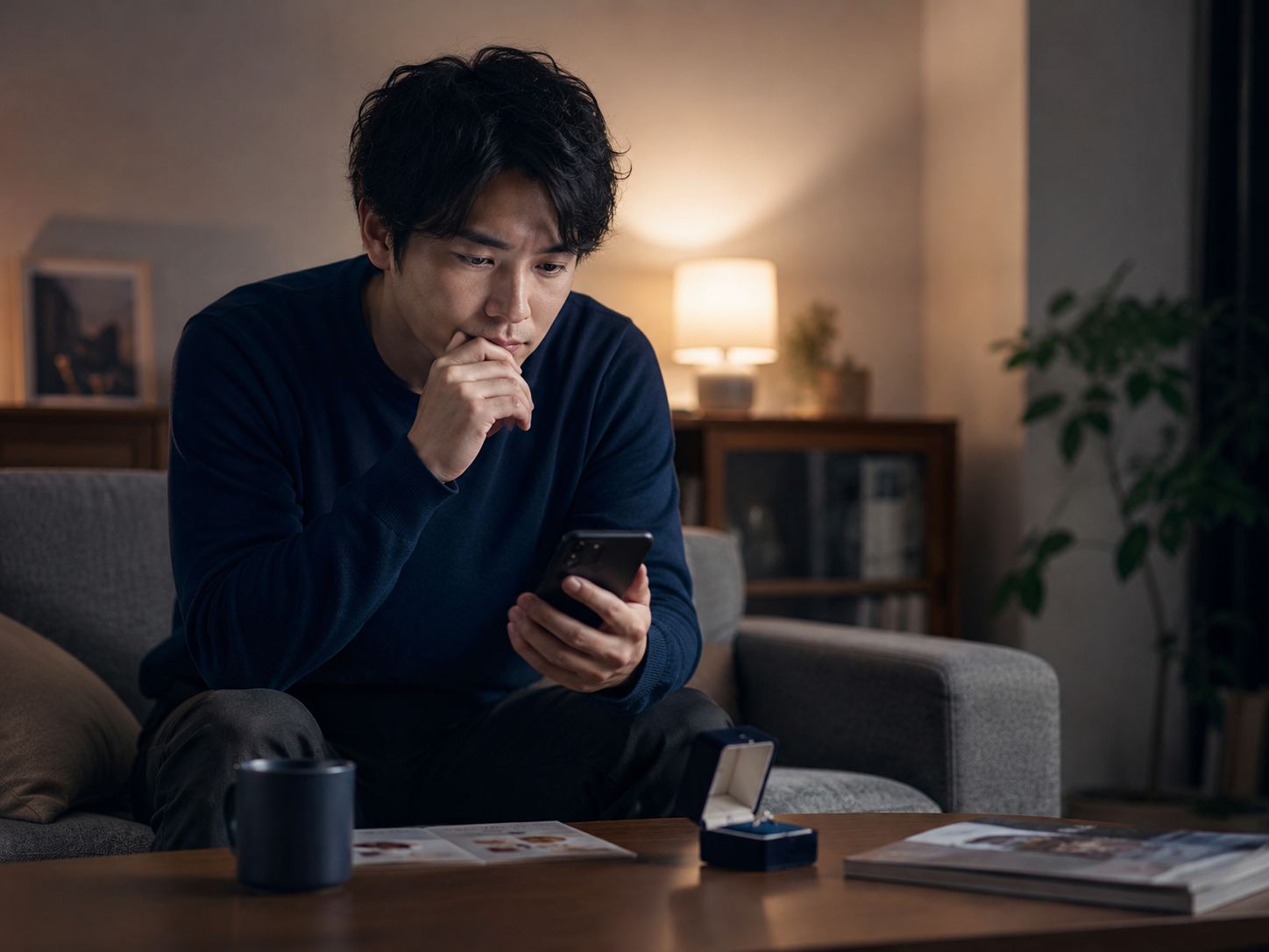悩む男性